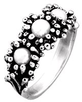 Anello Giovanni Raspini Donna Anemone in Argento Perla 11268